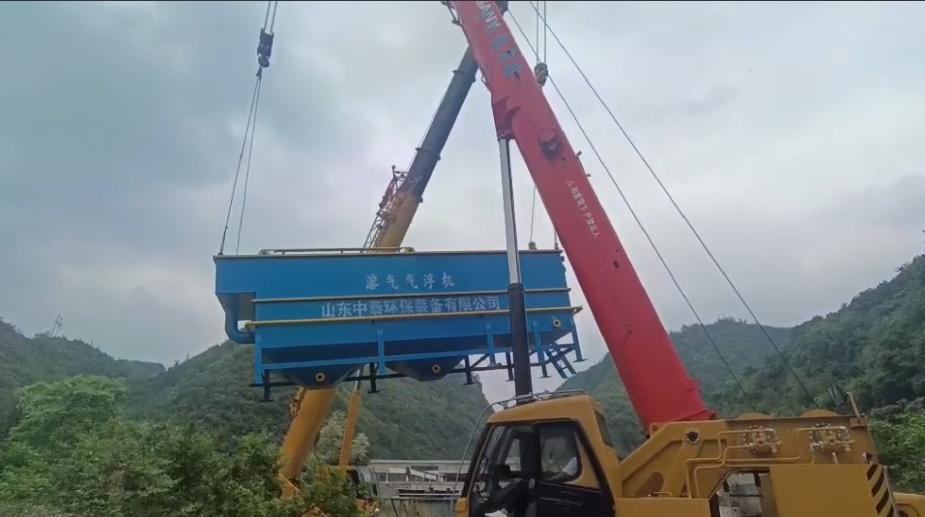 氣浮機(jī)，高效氣浮機(jī)，溶氣氣浮機(jī)，氣浮機(jī)安裝現(xiàn)場
