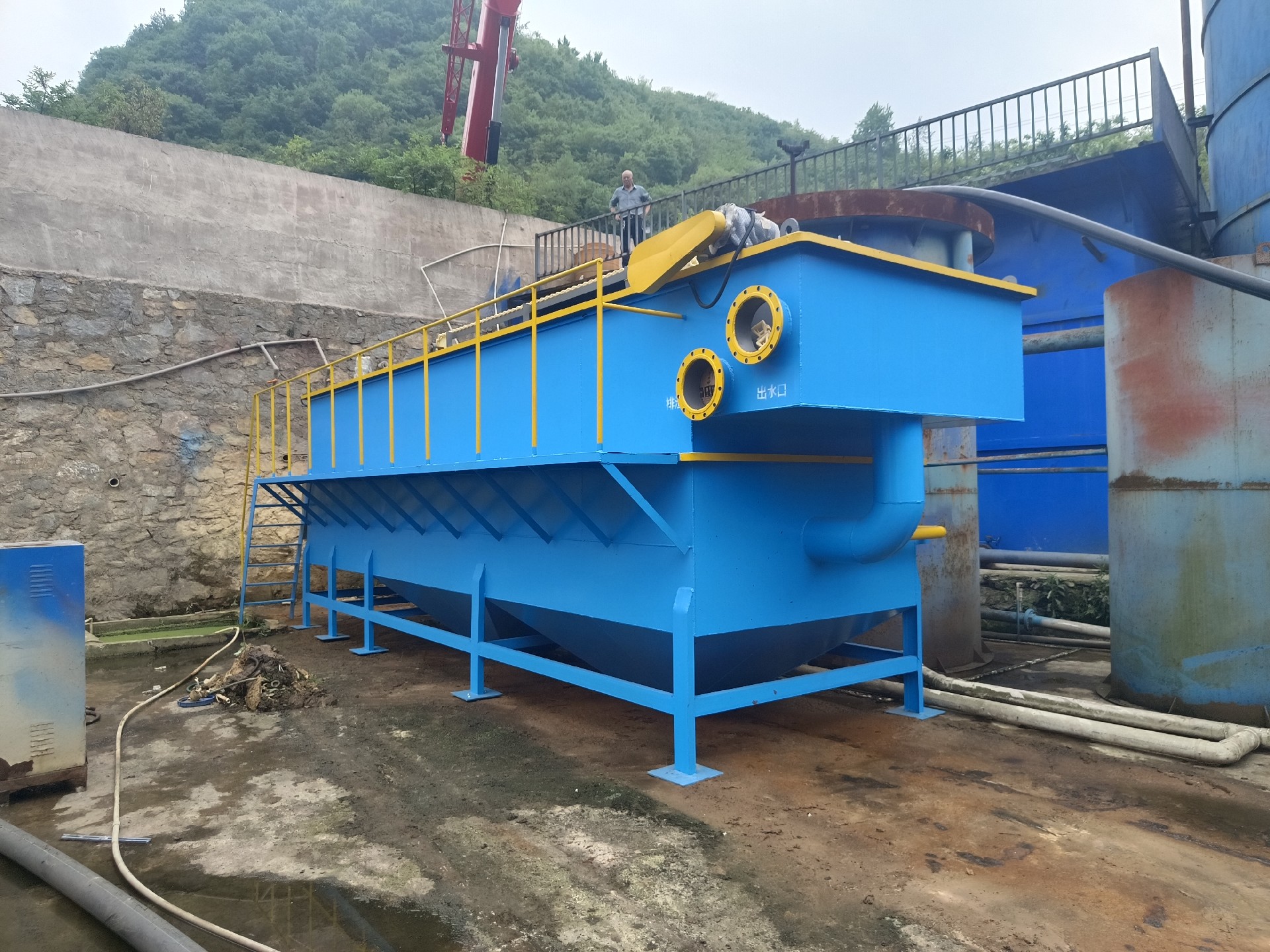 氣浮機(jī)，高效氣浮機(jī)，溶氣氣浮機(jī)，氣浮機(jī)安裝現(xiàn)場